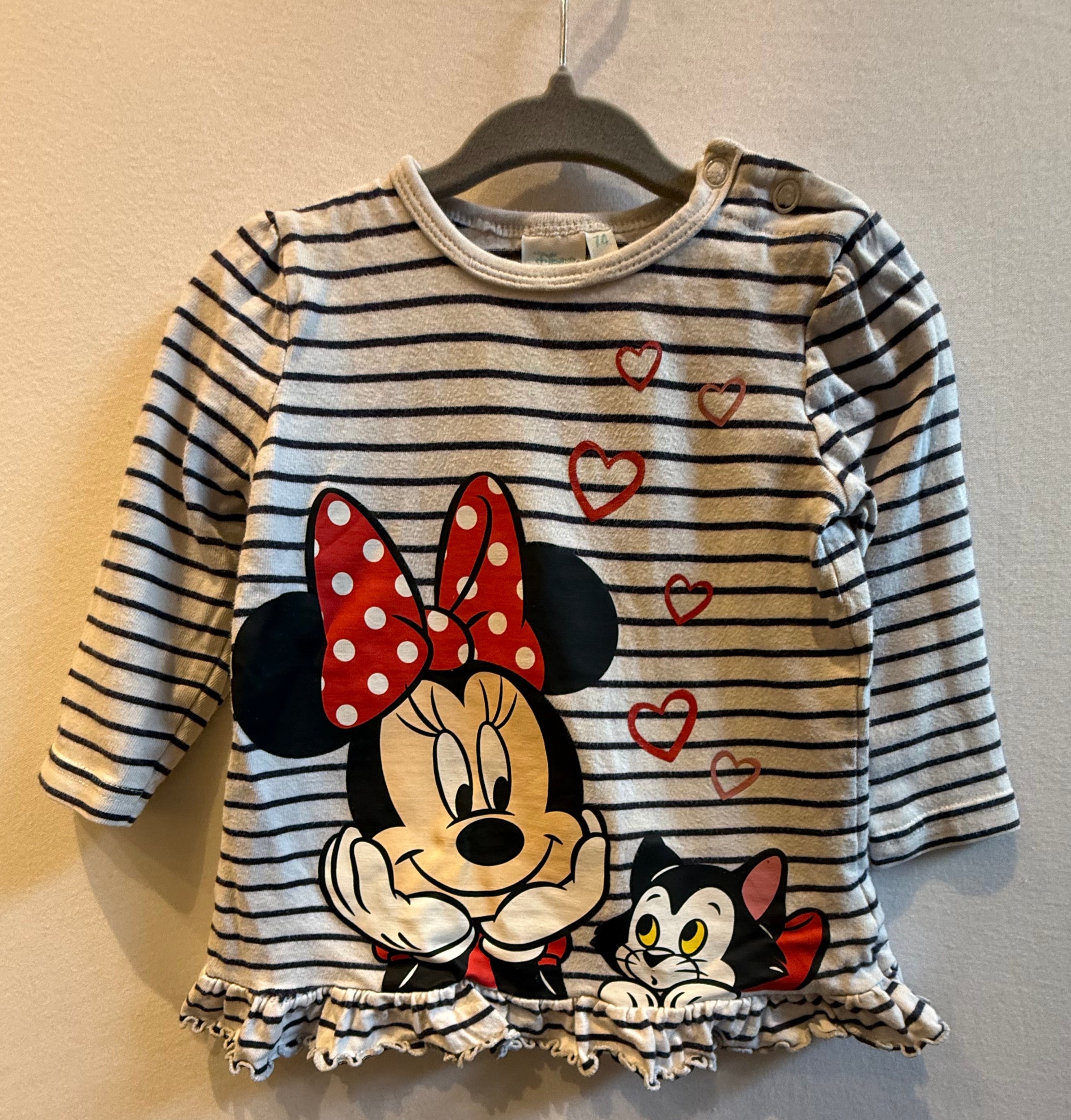 Oberteil mit Rüschen Größe 74