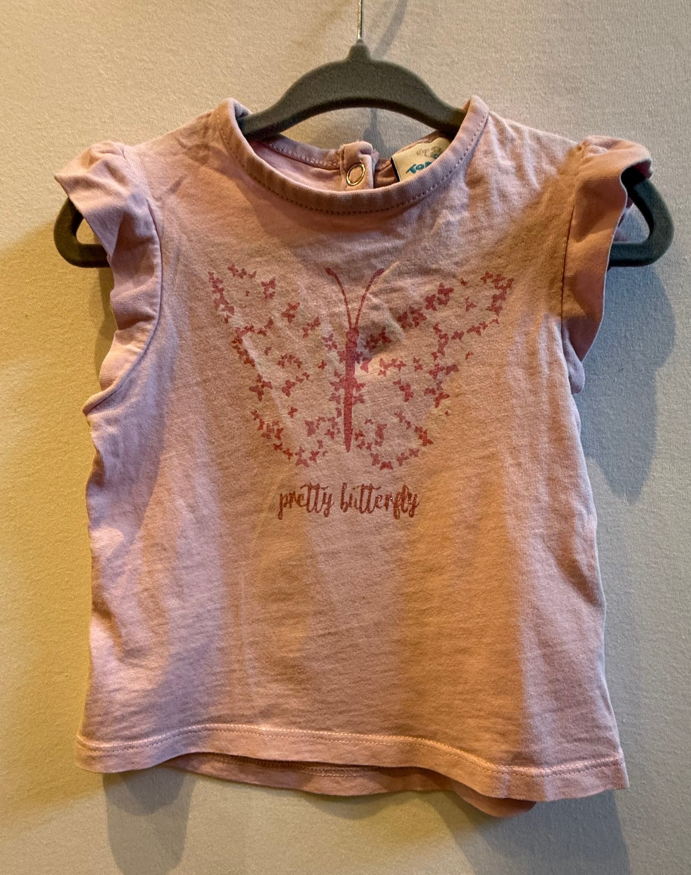 T-Shirt mit Schmetterling Größe 80